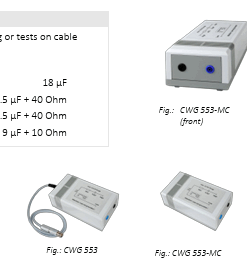 Impedâncias de Acoplamento de Surto - CWG 550/553/553-MC/554